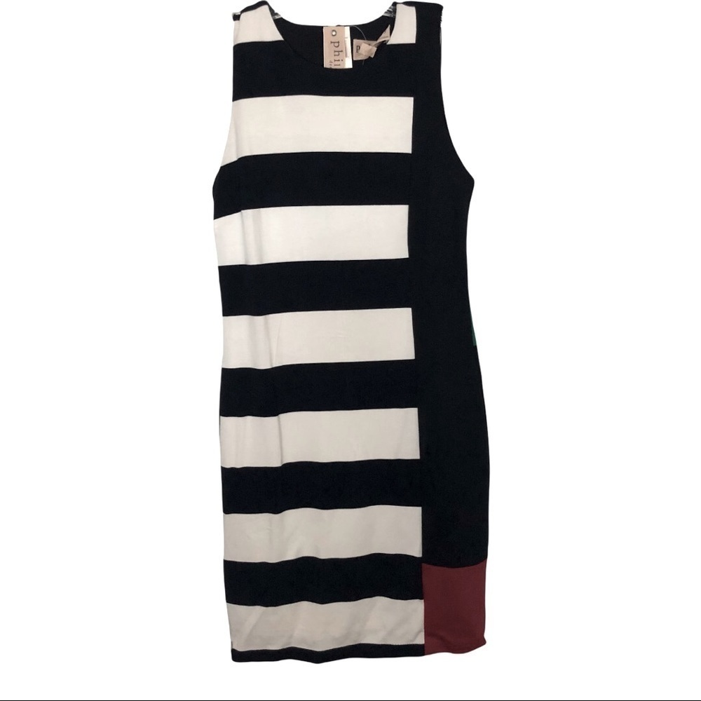 Philosophy NWT Navy/Red/Green Dress Size Small